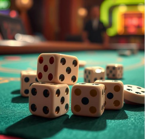 Live dealer interface showing game progress and player interaction